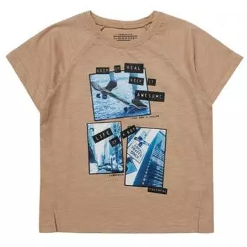 [comance] Детская синяя футболка Live Action c2021T105 Beige/100