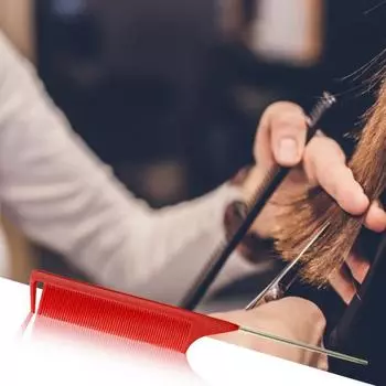 Comb Rat Tail Separate Parting Teasing Anti-Static Heat Resistant Tail Comb for Hair Salon фиолетовый