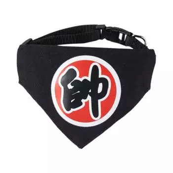 Combed Cotton Pet Bandana Scarf Adjustable Cat Neckerchief Fashion Pet Printed Scarf Photograph M-Style F