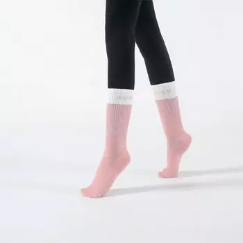 Combed Cotton Yoga Socks Professional Non-Slip Socks Women s Knee Socks Pilates Socks Shark Pants Dance Sports Fitness Socks All Year Round Pink