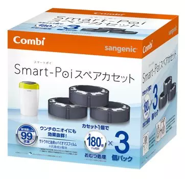 Combi дезодорант подгузник горшок smart poi запасная кассета 3 шт.