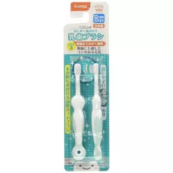 Combi Teteo teteo First-time tooth brushing Baby toothbrush STEP 3 (Estimated number of teeth: 9 or more) For practicing brushing your back teeth by y