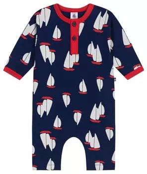 Combinaison A0CV2 24 месяца 86см [Petit Bateau] Темно-синий/Многоцветный