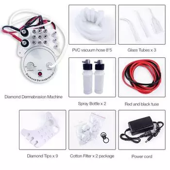 Combo Beauty Tool Set Diamond 3 In 1 Scar Microdermabrasion Дермабразия Аппарат Водный Распылитель Отшелушивание Морщин Пилинг Лица