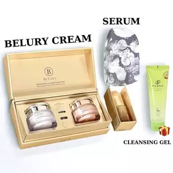 COMBO BELURY Cream + Ampoule + (Gift: Tomato Cleansing Gel), 1 set