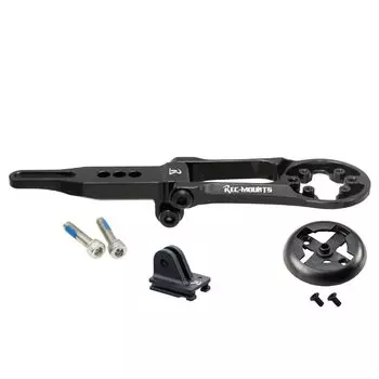 Combo mount for LEZYNE GPS cycle computer integrated Cycon GoPro camera or Cateye light can be (REC MOUNT) (for handlebars/stem-integrated handlebars)