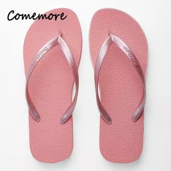 Comemore 2024 Уличная модная обувь тапочки женские пляжные сандалии EVA шлепанцы женские шлепанцы тапочки мужские летние женские сандалии 36 абрикосовый
