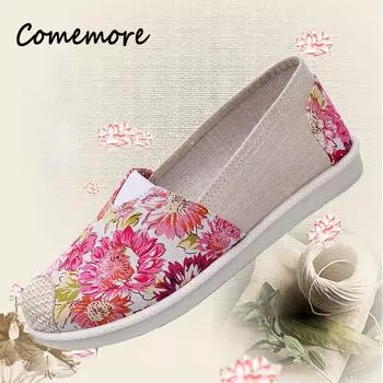 Comemore Flats Couples Classic Women s Slip on Light Ladies Dance Shoes Breathable Flat Sneakers Shoes for Woman Canvas Sneakers 35