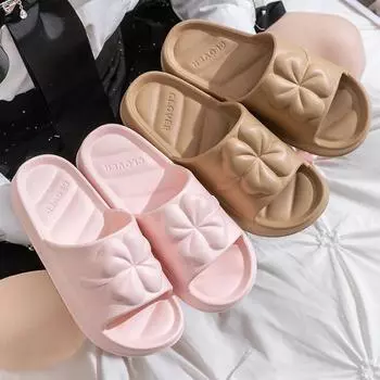 Comemore Нескользящие мягкие шлепанцы, гибкие удобные сандалии для мужчин и женщин, повседневная обувь для дома и дома, новинка 2024 года, летние парные тапочки 36-37(fit35-36) чёрный