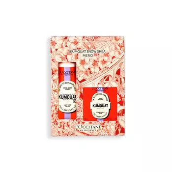 Comequat Snowsia Merci Gift Set Cream Bath Birthday Present Gift Women Men Popular Farewell Day L OCCITANE (Hand + Soap) Mother s красный