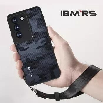 (Comes with wrist strap)IBMRS [Anti-Scratch Dual Coating] Compatible with vivo V40 SE Case, camo Clear Hard Back Shockproof Protective Cover