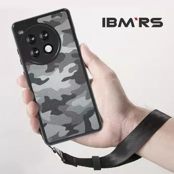 (Comes with wrist strap)IBMRS(Anti-Scratch Dual Coating)Compatible with OnePlus Ace 3 Pro Case , camo Clear Hard Back Shockproof Protective Cover Art Camo