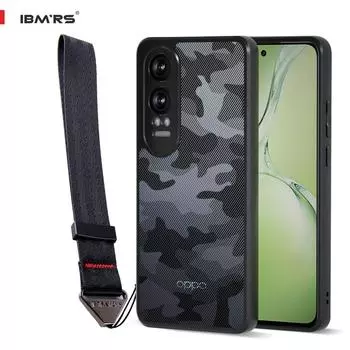 (В комплекте ремешок на запястье)Чехол-накладка IBMRS Camo для Oppo K12x (ТПУ + Поликарбонат | Матовый черный)
