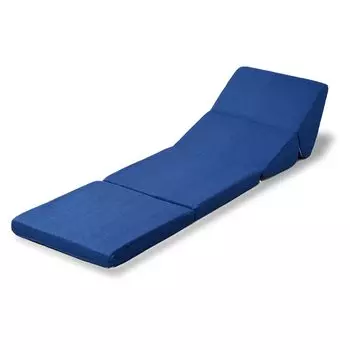 Comfa Rico Сделано в Японии Спальное Высокое Длинное Складное Сиденье для ТВ Living Navy Подушка, Устойчивость, Подушка, Стул, Один,