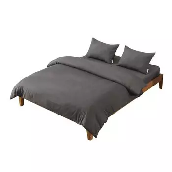 Comforea Denim Style Knit Cover Duvet Antibacterial and Odor Western Japanese 3 Piece Black Set, Cover, 100% Cotton, Resistance, Style, Style, Single, чёрный