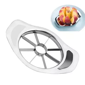 Comfort Handle Vegetable Fruit Tools Stainless steel Divider Apple Cutter Kitchen Gadgets Silvery