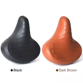 Удобное велосипедное сиденье для мужчин и женщин, седло MTB с пружиной, амортизирующее, сменное велосипедное седло для складных шоссейных велосипедов MTB темно-коричневого