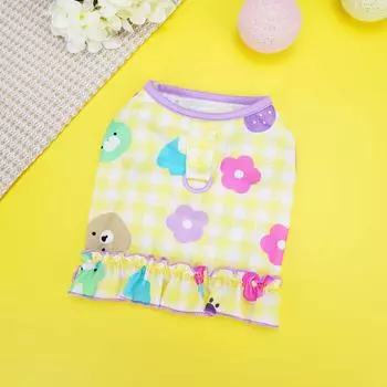 Comfortable Plaid Cute Chest Strap Traction Beautiful Pet Dog Convenient Teddy Bear Schnauzer Candy Chest Strap Without Rope S