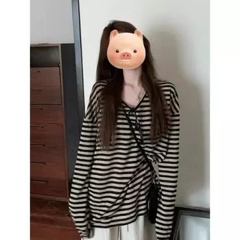 Comfortable Retro Summer Casual Thin Type Sunscreen Blouse Black tea 2XL Suggested 65.00 kg-75.00 kg