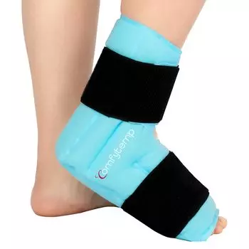 Comfytemp Полностью закрытый Icing в отличие от Ice Ice Gel Утечка воды как для холодной, так и для горячей Лодыжка фиксирована для Вместо льда Для охлаждения Нагревание Охлаждение Общий синий