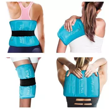 Comfytemp XXL Icing 26 см x Gel Ice Cold and Hot No Ice Bags Cooling Bag for and Lower Sports No Proxy Protection Heat Supporter, 36 см, Упаковка, Упаковка, синий