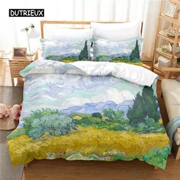 Comic World Постельное белье Пододеяльник Комплект постельного белья 3D Цифровая печать Постельное белье Queen Size Постельное белье Модный дизайн EU single(135x200cm)