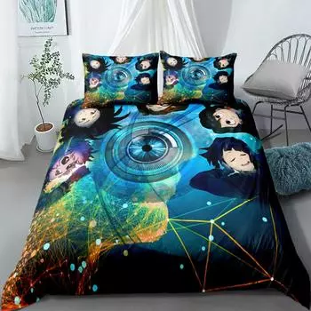 Comics Art Duvet Cover Set UK Single Double Queen US Twin Full King Size Среди комплектов постельного белья EU single(135x200cm)