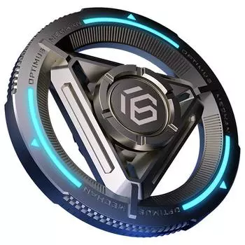 Commander Fidget Spinner EDC Игрушки для снятия стресса Расширенная версия для взрослых с металлическим кончиком пальца Гироскоп для мужчин и мальчиков Подарки синий