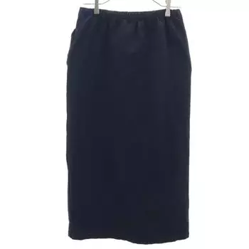 COMME des GARCONS 80-е 90-е Винтажная Длинная Облегающая Юбка Темно-синий Эластичная талия Женская Б/У