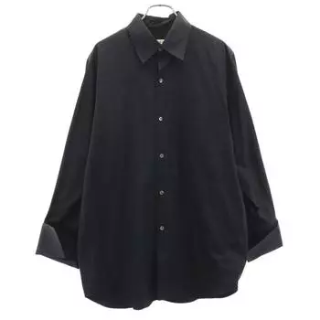 COMME des GARCONS 80-е годы Сделано в Японии Винтажная рубашка с длинным рукавом и двойными манжетами из хлопка Мужская Б/У