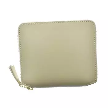 COMME des GARCONS кожаный кошелек с круглой молнией, складной, SA2100, цвет белый [Товар]