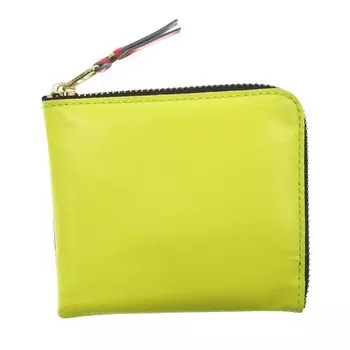COMME des GARCONS SUPER FLUO COMME des GARCONS SUPER FLUO Кошелек для монет Футляр для монет Молния Натуральная кожа Желтый Оранжевый SA3100SF L-образный Муж. Жен.