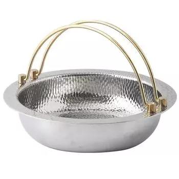 Commercial pots and pans Hammered Shouxi Shaoguo Mandarin Duck Hanging Pot 304 stainless steel circular Japanese sushi pot