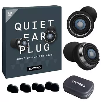commoc ТИХИЕ БЕРУШИ тихие беруши беруши сон высокая эффективность для детей храп сильнейший шум звукоизоляция беруши шумоподавление 40 дБ
