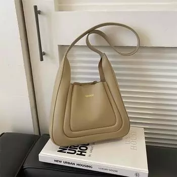 Commuter bag women s large capacity 2024 autumn and winter new fashion niche texture chain shoulder bag crossbody tote bag белый