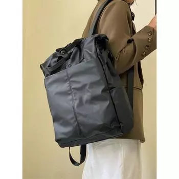 Commuter Business Computer Bag 2025 New Large Capacity Backpack Male and Female College Student Class Schoolbag Travel Backpack Black