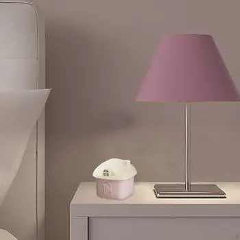 Compact Desktop Humidifier House Design 280 Ml Air Device for Travel And Relaxation розовый