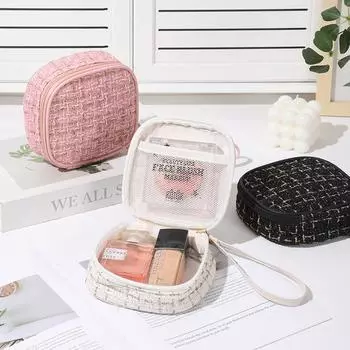 Compact Fragrance-Style Lipstick and Data Cable Storage Bag