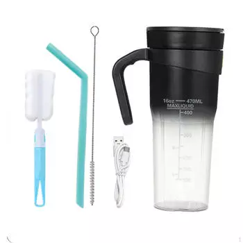 Компактная соковыжималка для фруктов, портативный блендер, чашка для приготовления смузи на ходу белый