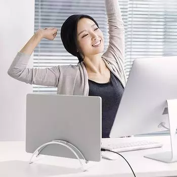 Compact Laptop Stand Acrylic Vertical Laptop Stand with High Stability Strong Load-bearing Capacity for Personal for Organized