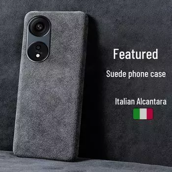 Compatible OPPO A1/A1Pro Suede Half-Cover Ultra-Thin Protective Case A93s светло-серый