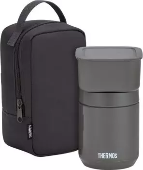 compatible Thermos Vacuum Insulated Soup Lunch Set 400ml Dark Gray Soup Set DGY [Dishwasher model] Jar/Container JEE-800