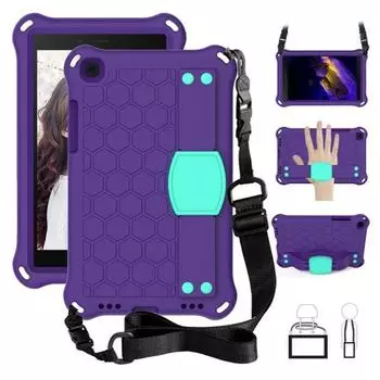 Compatible with Samsung Tab A8 Inch T290 Flat Case, T295 Protective Case, Portable Strap T380 Children s Full Case Tab A 8 inch T290/295