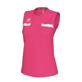 Competition Sleeveless Shirt MARGIE Neon [Elea] Pink/White