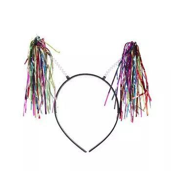 Complete Headwear Costume Kit With Feather Wigs Jewelry For Festivals Summer Rainbow Effect