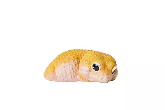 Completed leopard gecko figure Insectech Japan official edition store [Animal Planet] (tangerine)