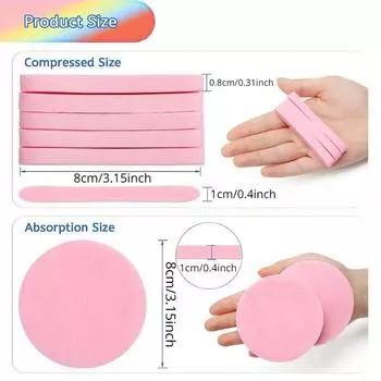 Compressed Cleansing Sponge Household Makeup Removal Beauty Exfoliation Sponge Soft Absorbent Portable Travel Cleaning Tool