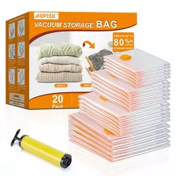 Compression Bag AGPTEK Futon Compression Bag Clothes Compression Bag of with hand Vacuum Pack Vacuum Cleaner Compatible Storage Bag Futon Compression