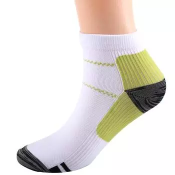 Compression Socks New Summer White Plantar Fascia Compression Stockings Casual Outdoor Sports Pressure Socks YS001-152 S-M