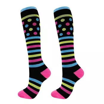 Compression Socks Women Men Knee Stocking 20-30mmHg Edema Diabetes Varicose Veins Nurse Compression Running Cycling Travel Socks